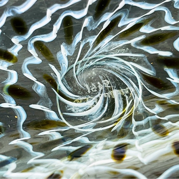 Signed LaChaussee Art HandBlown Glass  Clam Shell Sculpture Artist Signed 10" W - Picture 16 of 16